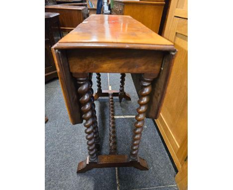 BARLEY TWIST GATE LEG DROP FLAP TABLE