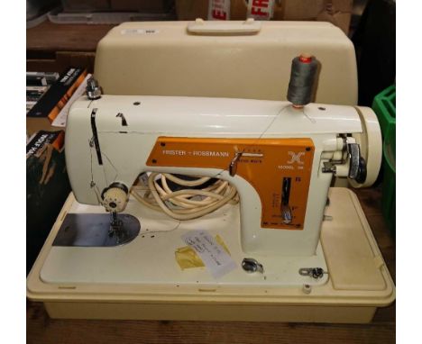 VINTAGE FRISTER &amp; ROSSMANN ELECTRIC SEWING MACHINE IN CASE