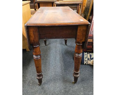 MAHOGANY NARROW DROP FLAP TABLE