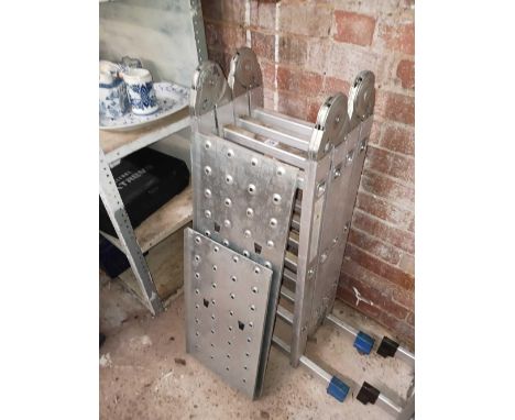 ALUMINIUM COMBINATION TRESTLE LADDER STEP