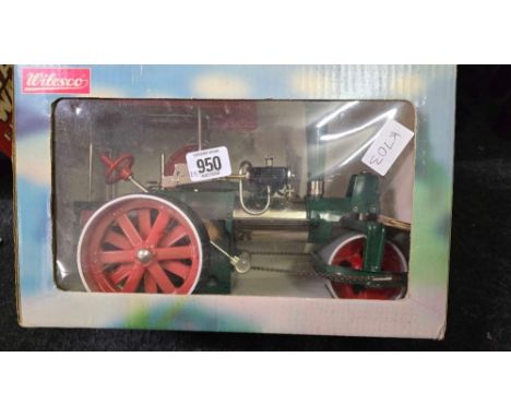 WILESCO STEAM ROLLER TRACTION ENGINE, NEW IN BOX