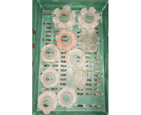 CARTON WITH QTY OF FLOWER LIGHT SHADES