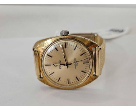 VINTAGE GOLD COLOURED ROAMER VANGUARD 303 WATCH WITH MESH STRAP