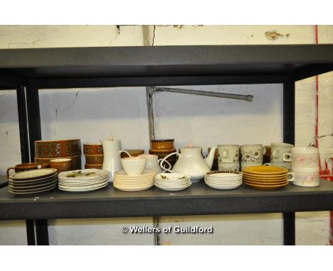 *Shelf of pottery, mainly Hornsea (Lot subject to VAT)