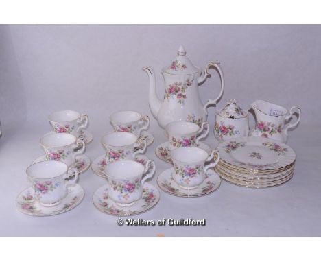 *Royal Albert "Moss Rose" part tea service (Lot subject to VAT)