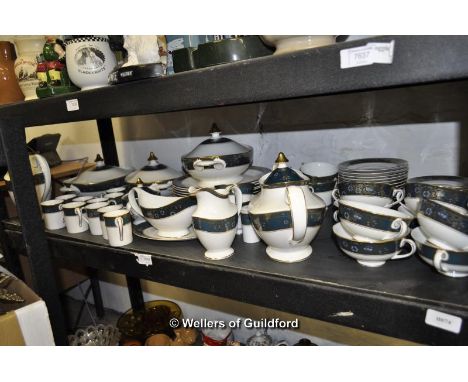 Royal Doulton Carlyle pattern: an eight place dinner service, six place tea set and ten place coffee service.