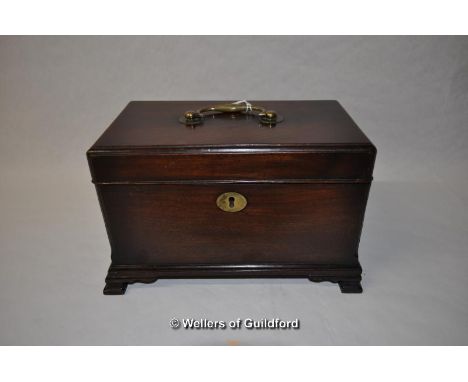 *George III mahogany tea caddy (Lot subject to VAT)