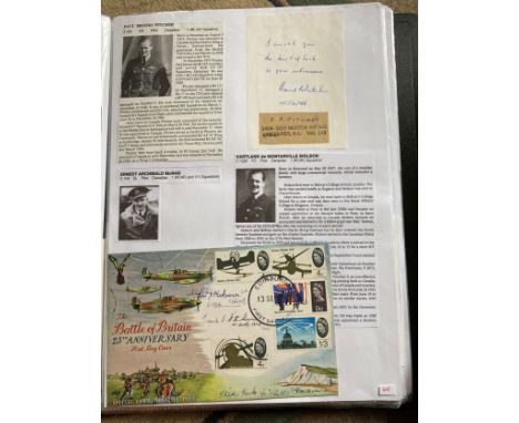 WW2 BOB fighter pilots Ernest McNab 1 RCAF sqn, Hartland de Montarville Molson 1 RCAF signed 25th ann BOB FDC with signature 
