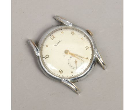 A gentlemans vintage Rotary manual watch head with subsidiary seconds (AF).