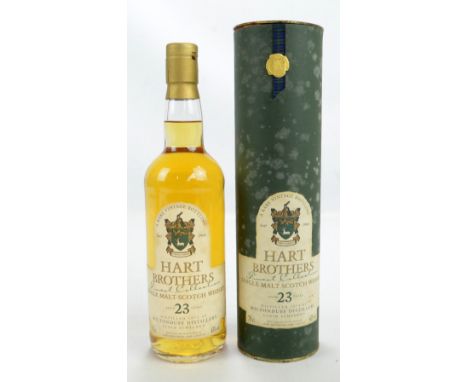 A Hart Brothers 'Finest Collection' aged 23 years single malt Scotch whisky, distilled 1973, 43% 70cl, in carton.  CONDITION 