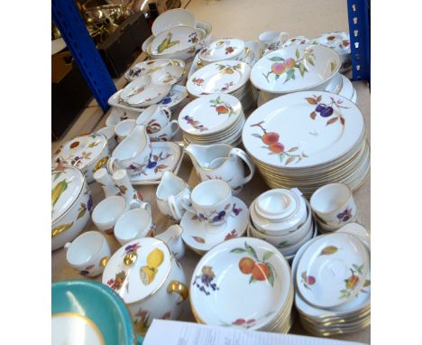 A large quantity of Royal Worcester 'Evesham' pattern decorated dinner and teaware.