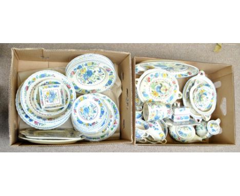 A quantity of Masons 'Regency' dinner and teaware. CONDITION REPORT: Pieces with crazing and staining, one square dish af, ch