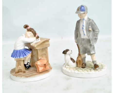 Two Royal Worcester limited edition figurines comprising 'Forty Winks' and 'Can I Come Too...?'.