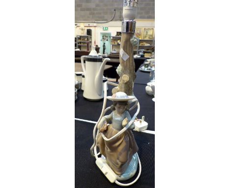 Nao figural lampbase, with young girl design 