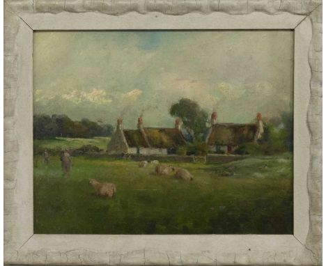 JOHN MCNICOL (SCOTTISH 1862 - 1940),ON LOCH GREEN GOLF COURSE, TROONoil on board, signed, titled versoimage size 30cm x 38cm,
