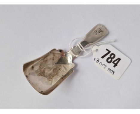 Another similar Exeter caddy spoon 1834 by WRS