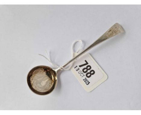 A Victorian Exeter cream ladle plain OE pattern 1882 by JW &amp; Co