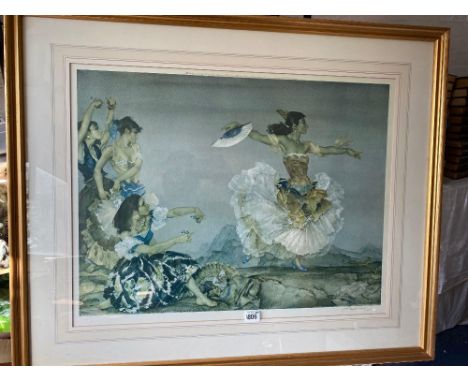 Another signed W RUSSELL FLINT print of Ladies dancing