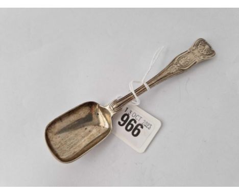 A King’s pattern Victorian long handled caddy spoon, London 1835 by GA