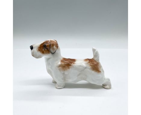 Standing - Style One; hand painted figure of a white terrier with light brown patches. Royal Doulton backstamp. Issued: c. 19