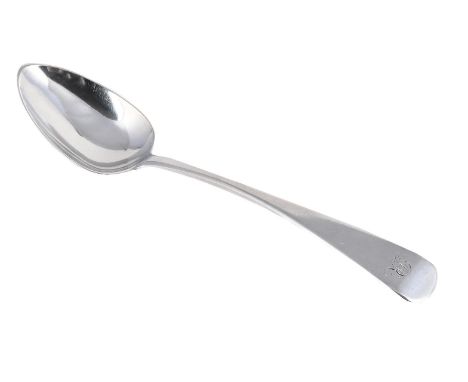 
	
		A GEORGE III SCOTTISH PROVINCIAL TABLE SPOON
		THOMAS STEWART, ELGIN CIRCA 1815
		Engraved R
		23cm long
		69g (2.2 oz) 