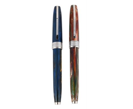 
	
		VISCONTI, VAN GOGH COLLECTION, TWO FOUNTAIN PENS
		
		VAN GOGH, POLLARD WILLOWS, 2011
		Cap and Barrel: Mottled brown-gr