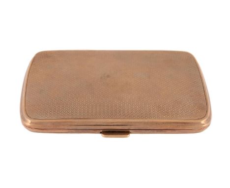 
	
		A 9 CARAT GOLD VESTA CASE
		ASPREY &amp; CO., CHESTER 1915
		With engine turned decoration, the interior engraved with a
