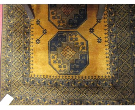 Three chinese rugs, a Turkish brown ground rug and two Caucasian rugs (6) 
