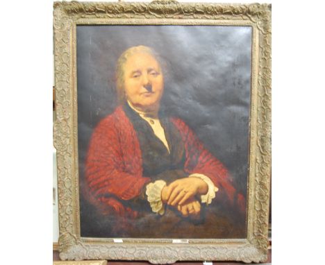 19th century English school half length portrait of a gentleman, oil on canvas, 69x55cm