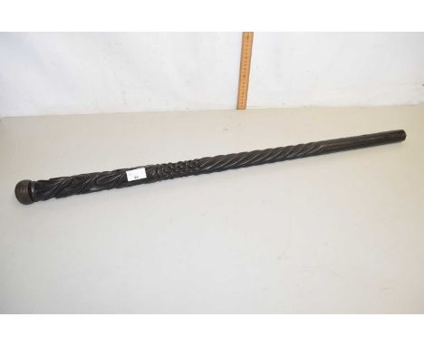 A hardwood walking stick
