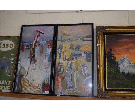 two modern prints