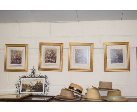 Albert Williams, set of four prints from the Glory of Flowers series