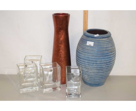 Mixed lot - glass and ceramic vases