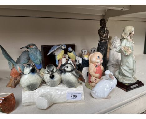 Various figurines including Goebel birds, Beautiful Spirit, KLM houses by Royal Delft etc - 12 pieces totalCondition:- There 