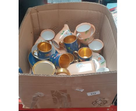 Noritake and Crown Staffordshire coffee wares 