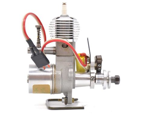 Lumir Polednik aero model aircraft engine, 1.8cc sparkie, based on Kratmo c/case, Czech Republic