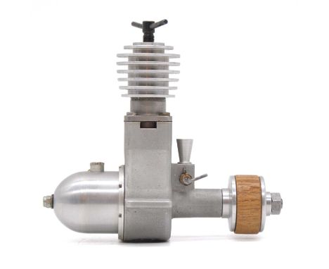 Richard Gron aero model aircraft engine, 4.5cc diesel, front rotary, Czech Republic