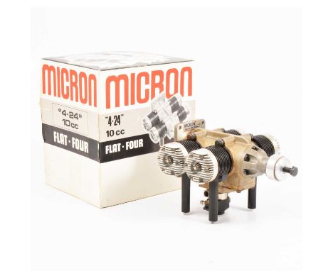 Micron 4-cylinder aero model aircraft engine, 10cc glow, France, boxed