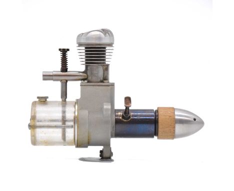 Richard Gron replica of Kratmo aero model aircraft engine, 2.5cc diesel, long stroke 13mm/19mm, Germany