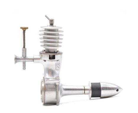 Ambrosi &amp; Gettafori replica of Folgore LN2 aero model aircraft engine, 2cc diesel, Italy
