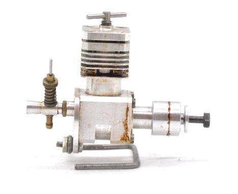 Phil Cox twin BB aero model aircraft engine, 0.9cc diesel
