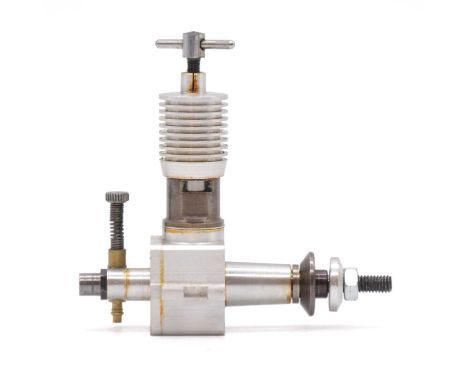 Aero model aircraft engine, 0.6cc diesel, reed valve designed and made by Lumir Polednik, Czech Republic