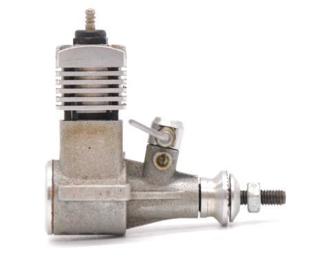 Lumir Polednik aero model aircraft engine, 0.8cc glow, his first engine, Czech Republic