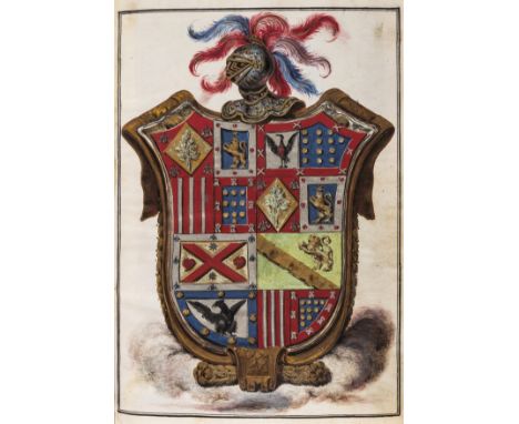 Spanish Heraldry.- Carta Executoria for Josef Antonio Capistrano Remon Ortiz, manuscript in Spanish, signed at end by Don Gab