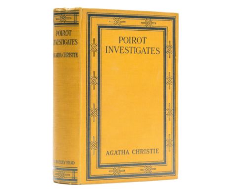 Christie (Agatha) Poirot Investigates, first edition, 14pp. advertisements, neat ink ownership inscription to head of half-ti