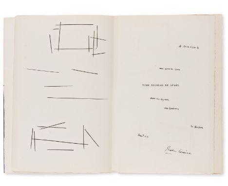 Lecuire (Pierre).- de Staël (Nicolas).- Lecuire (Pierre) Voir Nicolas de Staël, number 22 of 210 copies signed by the author,
