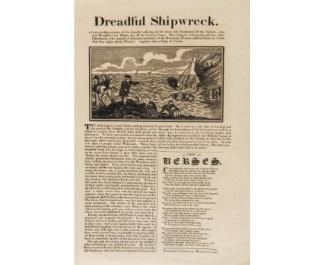 Broadside.- Dreadful Shipwreck. A heart-rending account of the dreadful sufferings of the Crew and Passengers of the Orlando,