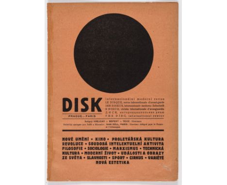 Czech Avant-Garde.- Krejcar (Jaromír) Jaroslav Seifert and Karel Teige, editors. Disk: Internacionální Revue, No.1, 20pp., il