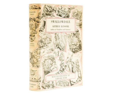 Ransome (Arthur) Swallowdale, first edition, presentation copy signed by the illustrator, illustrations by Clifford Webb, pic