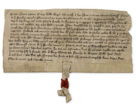 Isle of Wight.- I, William Wigot have conceded by this present charter have confirmed to Thomas son of Thomas de la ffayreley